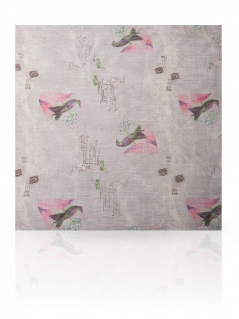 Палантин Женский W-VINTAGE.BIRD/BLUE